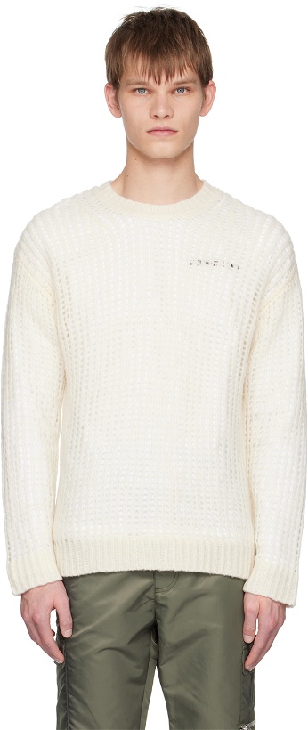Photo: Helmut Lang Off-White Layered Sweater