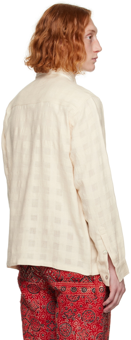 Karu Research Off-White Check Shirt