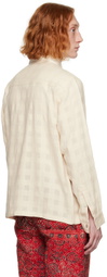 Karu Research Off-White Check Shirt