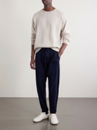 Mr P. - Tapered Merino Wool and Cashmere-Blend Sweatpants - Blue