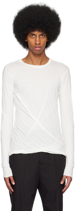 Photo: Rick Owens Off-White Double Long Sleeve T-Shirt