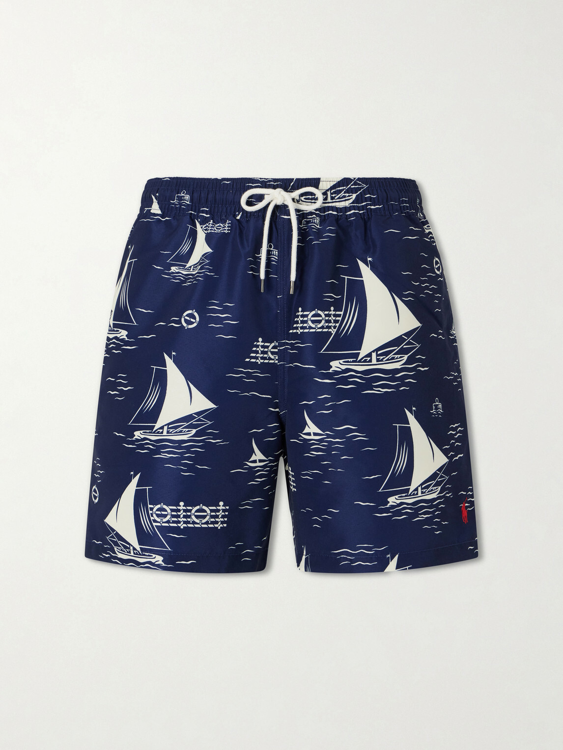 Polo Ralph Lauren - Printed Straight-Leg Mid-Length Swim Shorts - Blue