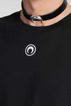 Marine Serre T-shirt In Black Cotton
