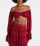 Bananhot Elma off-shoulder crop top