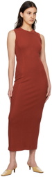 BITE Orange Crewneck Maxi Dress