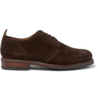 Grenson - Wade Suede Derby Shoes - Dark brown