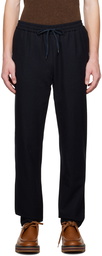 De Bonne Facture Navy Drawstring Trousers