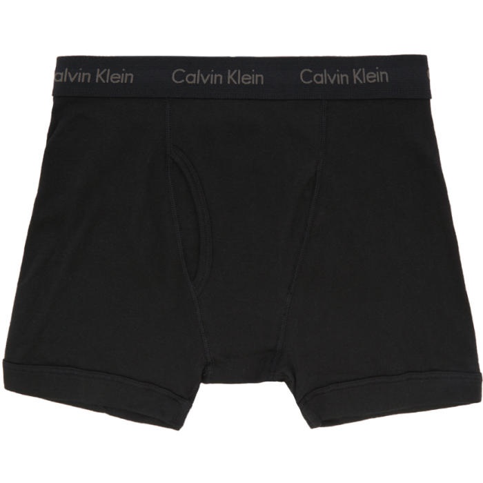 Photo: Calvin Klein Underwear Three-Pack Black Boxer Briefs 