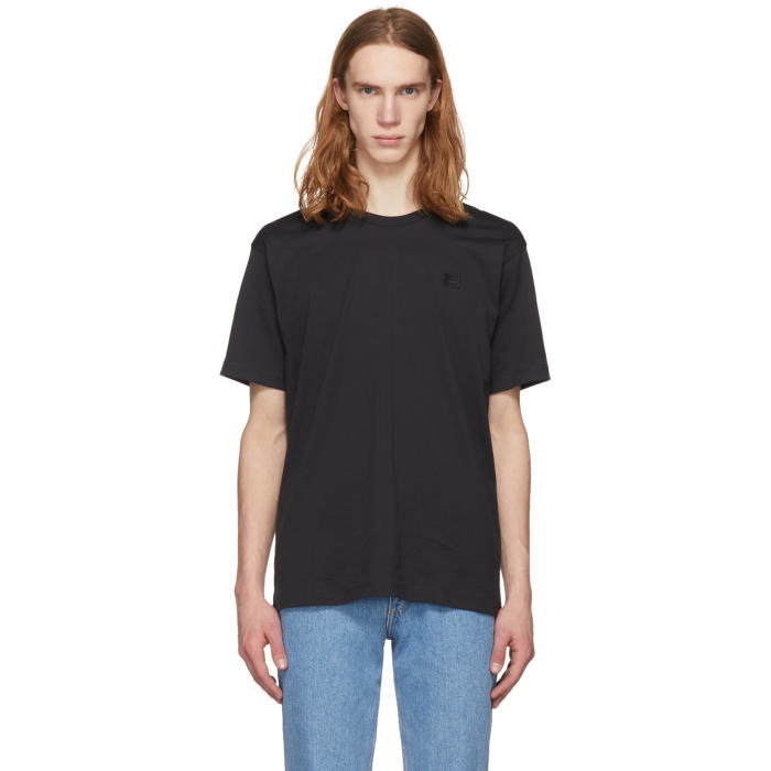 Photo: Acne Studios Black Nash Face T-Shirt 