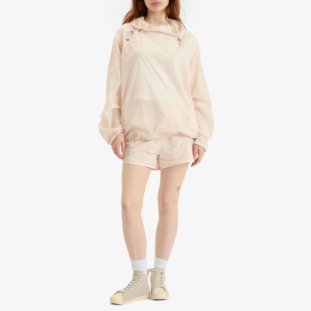 Adidas x Wales Bonner Light Parka Jacket in Wonder Quartz