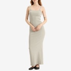 Represent Women's Initial Baby Rib Maxi Dress in Storm