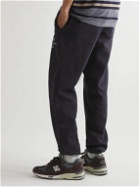 Carhartt WIP - New Balance Sculpture Center Garment-Dyed Cotton-Blend Jersey Sweatpants - Blue