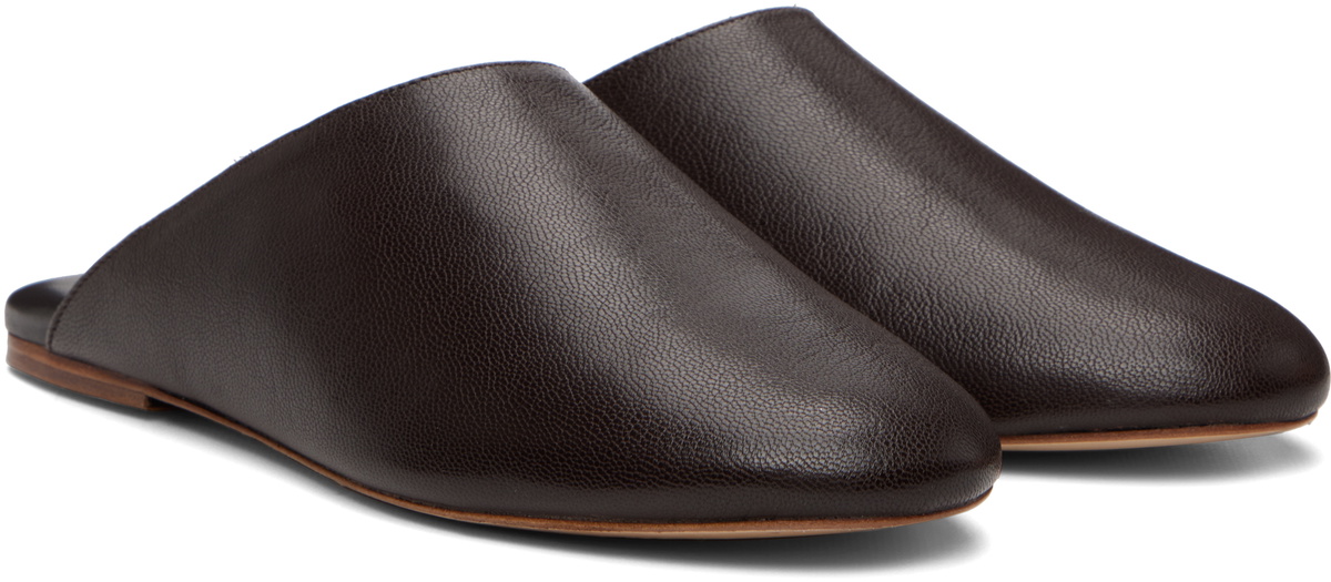 A.P.C. Brown 'Les Mules' Slip-on Loafers