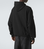 Balenciaga Logo cotton jersey zip-up hoodie