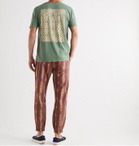 Mollusk - Stile Printed Cotton-Jersey T-Shirt - Green