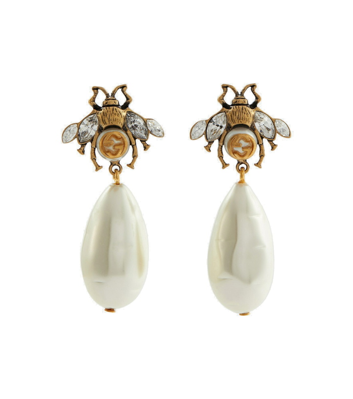 Photo: Gucci - Brass and crystal earrings
