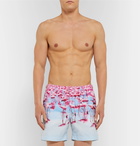 Orlebar Brown - Bulldog Mid-Length Printed Swim Shorts - Men - Pink