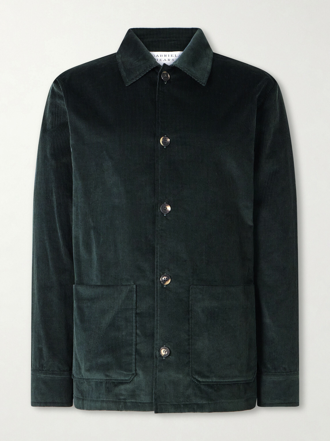 Gabriela Hearst - Javier Cotton-Corduroy Overshirt - Green