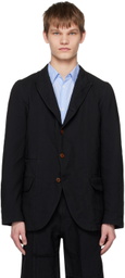 Comme des Garçons Shirt Black Peaked Lapel Blazer