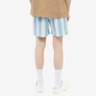 Foret Men's Away Stripe Swim Short in Ocean/Cloud