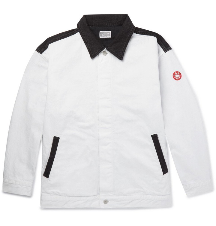 Photo: Cav Empt - Printed Colour-Block Denim Jacket - Men - White