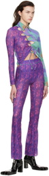 AVAVAV Blue Cutout Shirt