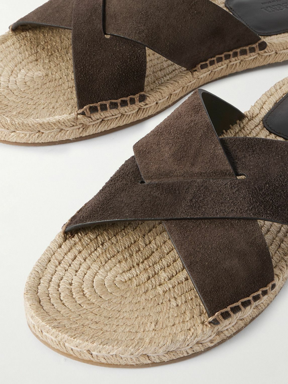 Zegna - Panarea Suede Sandals - Brown