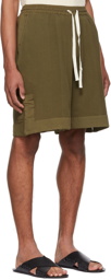 Jil Sander Green Cotton Shorts