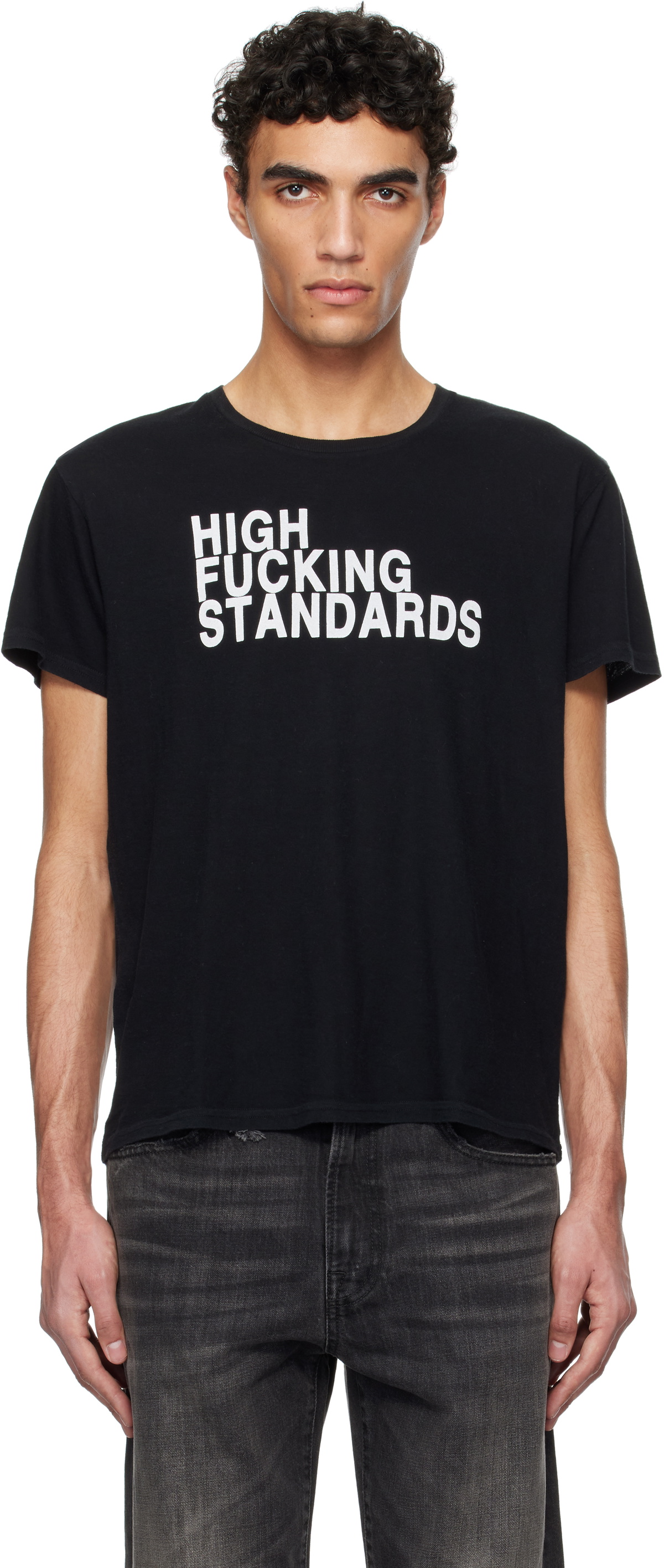 【関税込み】R13 ブラック 'C'est La Fucking Vie' Boy Tシャツ C'EST LA FUCKING VIE BOY T - BLACK - R13