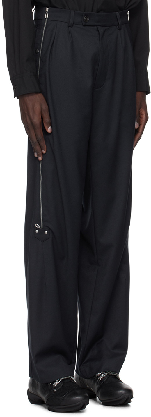 Kiko Kostadinov Navy Knox Zip Trousers Kiko Kostadinov