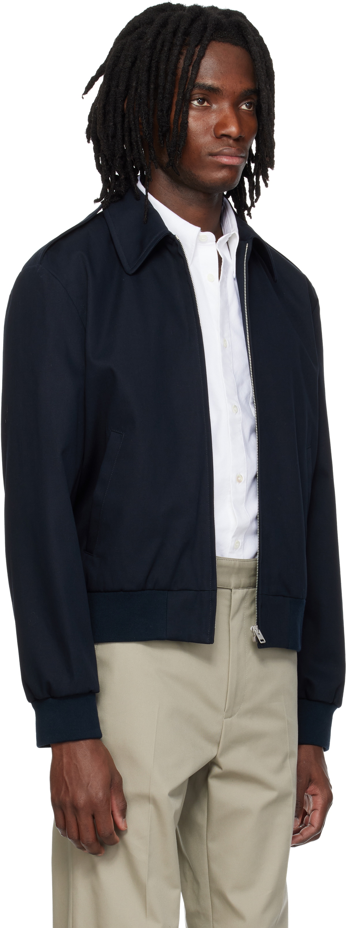 A.P.C. Navy Miles Bomber Jacket