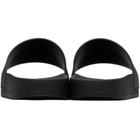 Palm Angels Black Curved Logo Slides