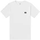 C.P. Company Men's Small Stitch Block Logo T-Shirt in Gauze White