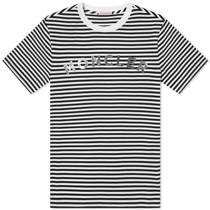 Photo: Moncler Striped Logo Tee