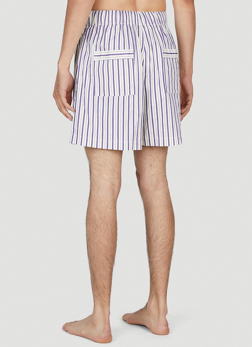 Tekla Lido Stripe Sleep Shorts