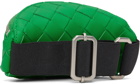 Bottega Veneta Green Intrecciato Wrist Pouch