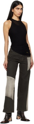 Eckhaus Latta Black Spiral Tank Top