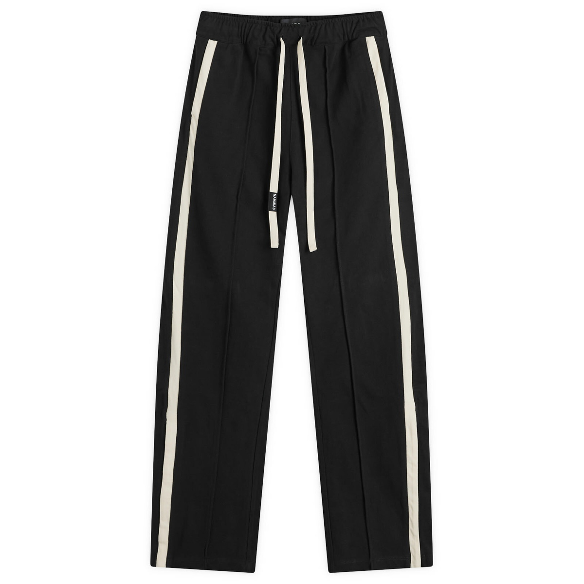 Nahmias Men's Heavy Cotton Track Pants in Black