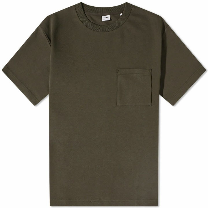 Photo: NN07 Men's Nat Pocket T-Shirt in Army