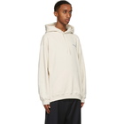 Balenciaga Off-White Logo Medium Fit Hoodie