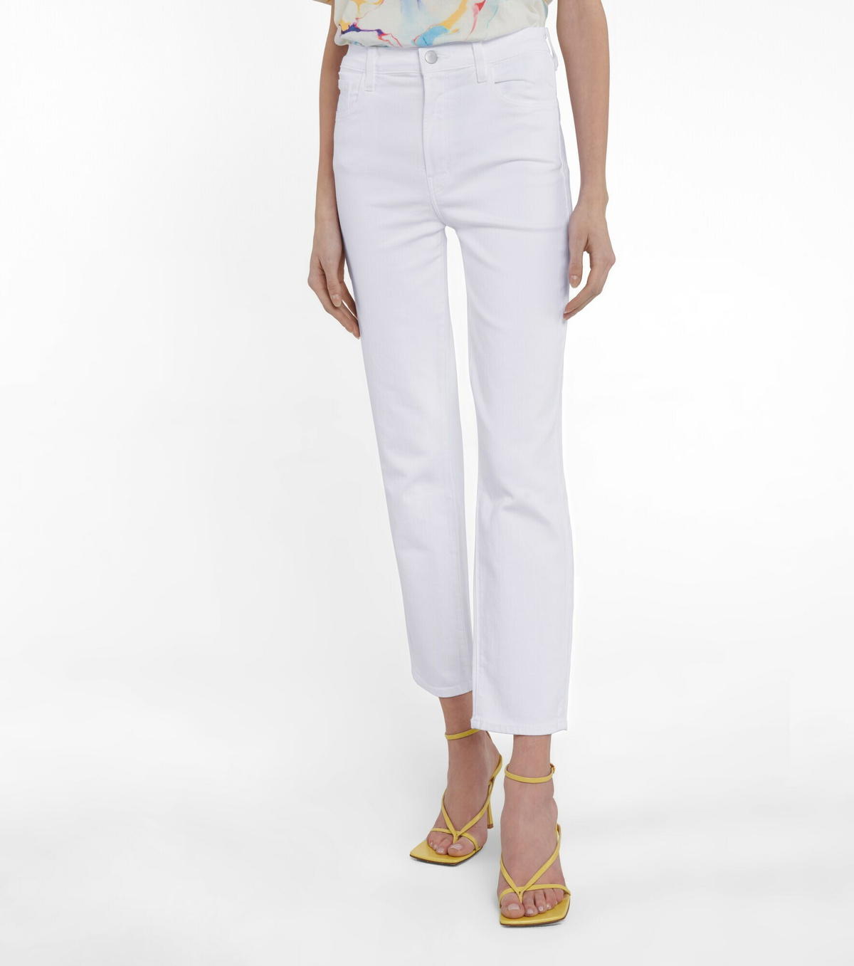 J Brand - Alma high-rise straight jeans