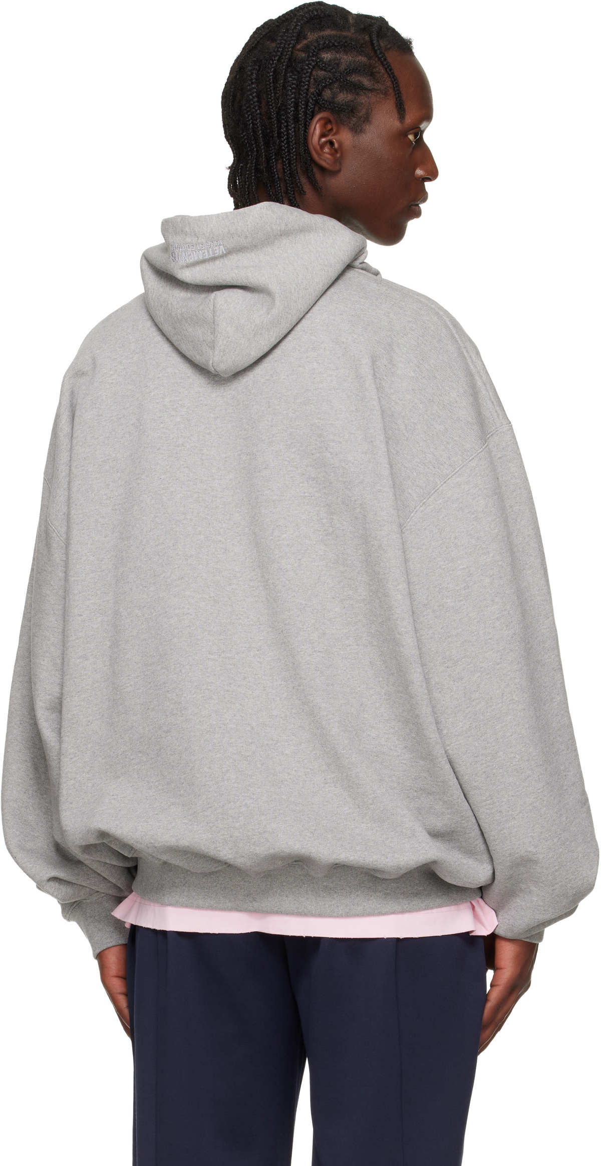VETEMENTS Gray 'Norway' Tourist Hoodie