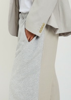 Bettter Contrasting Cotton and Wool-blend Trousers Grey