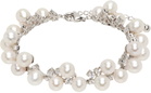 Hatton Labs Silver Pearl Tennis Bracelet