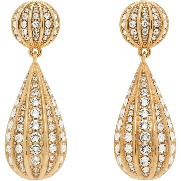 Photo: Valentino Garavani 'Poetiques Des Gouttes' Metal & Swarovski Crystal Earrings