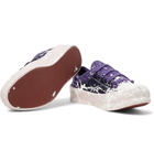 Needles - Paint-Splattered Canvas Sneakers - Purple