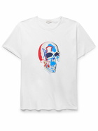 Alexander McQueen - Printed Cotton-Jersey T-Shirt - White