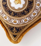 Versace Home Fringed silk and cotton cushion