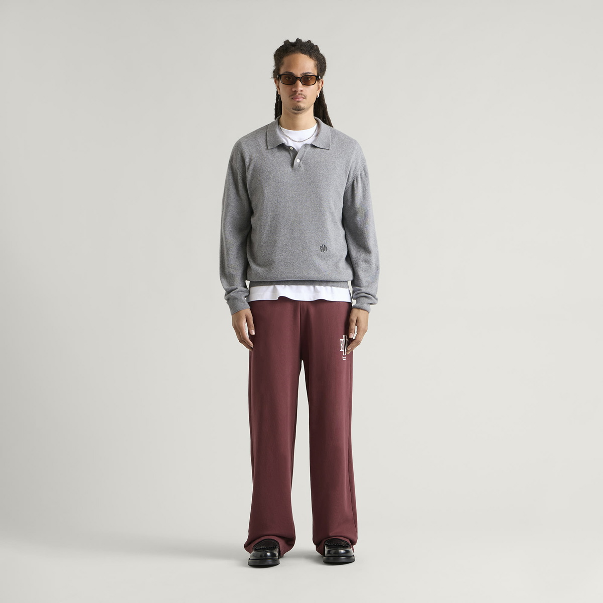 END. Mono Sweatpant in Oxblood