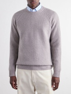 Mr P. - Ribbed Cashmere Sweater - Gray